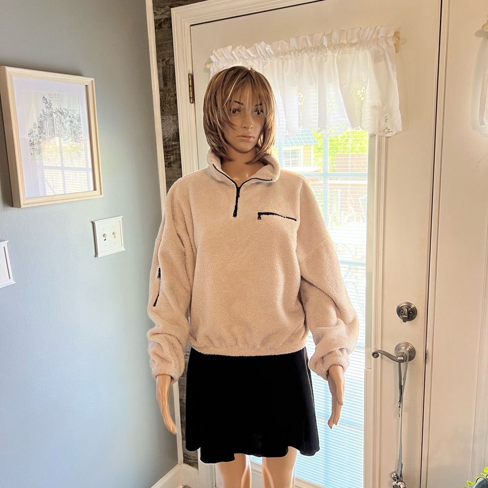 Express One Eleven Sherpa‎ Pullover SZ XS